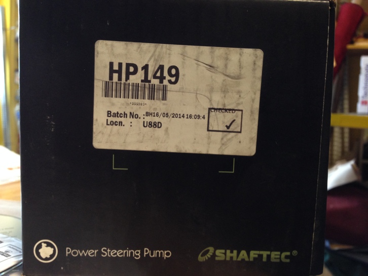 PAS pump part number