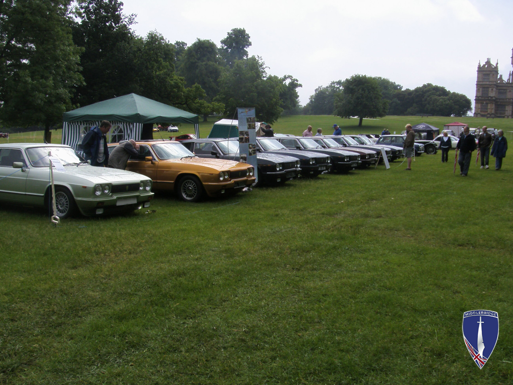 Cars on display