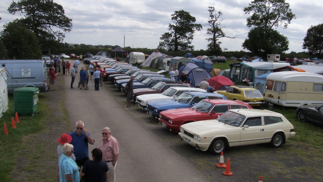 Cars on display