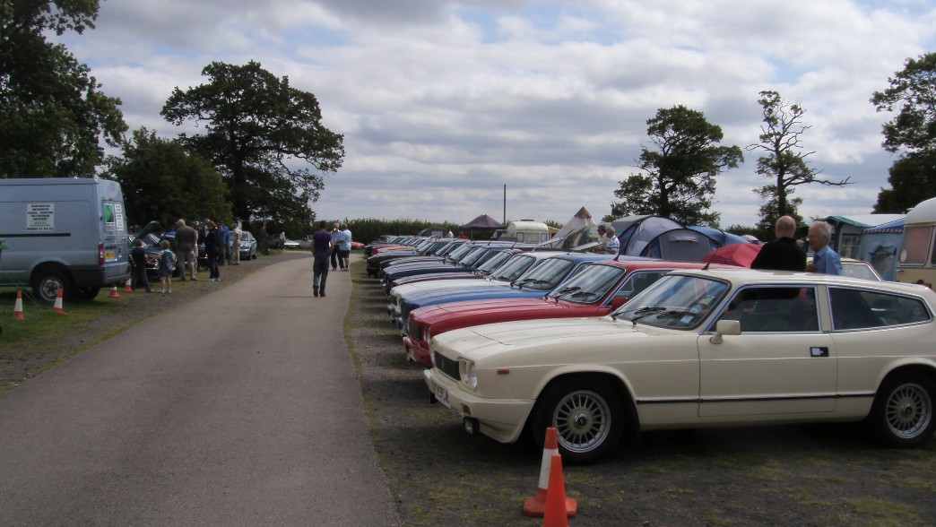 Cars on display