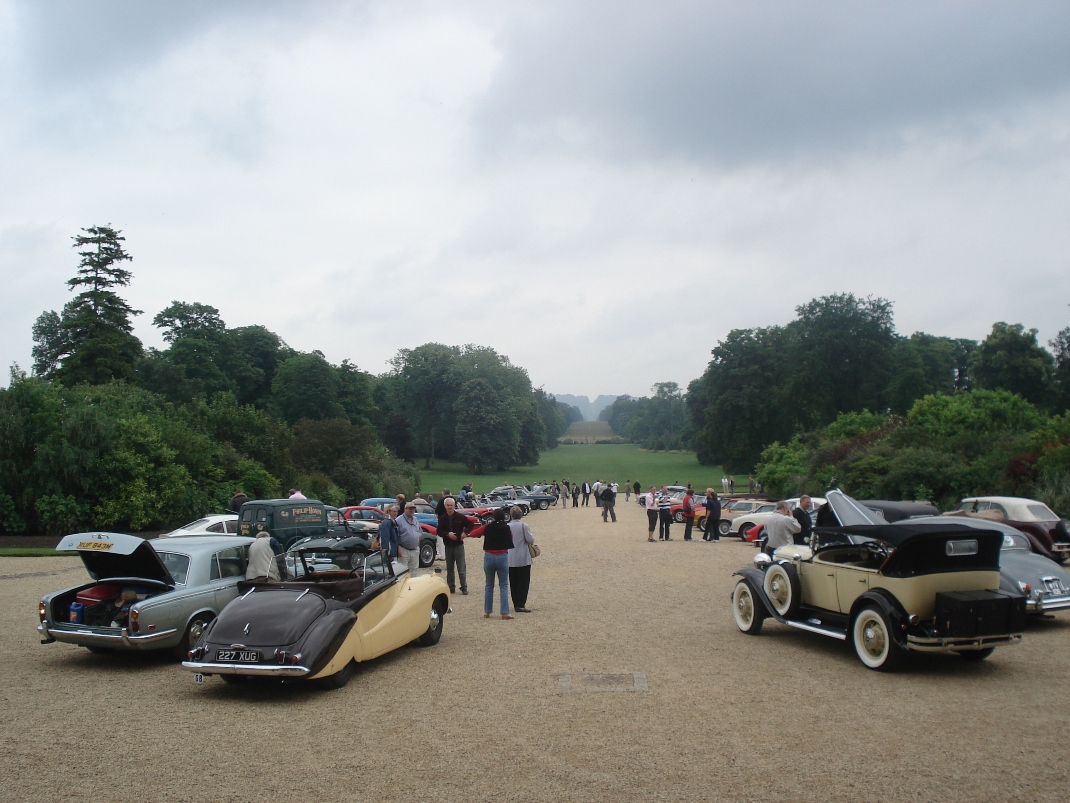 Cars on display