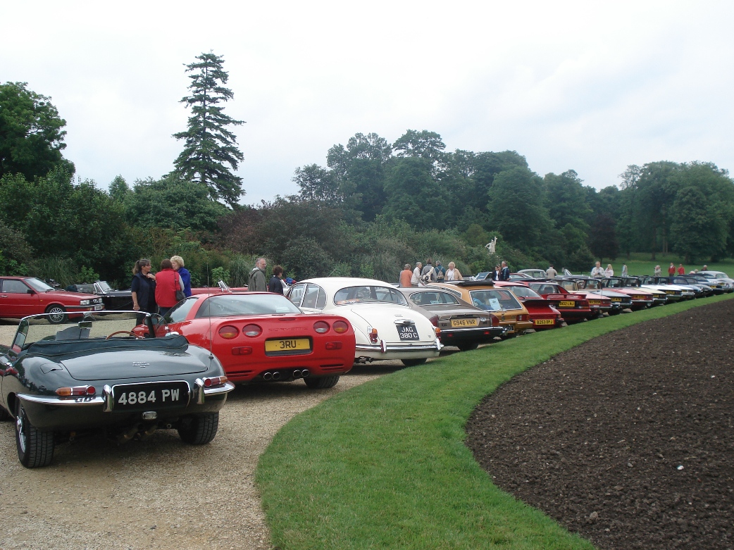 Cars on display