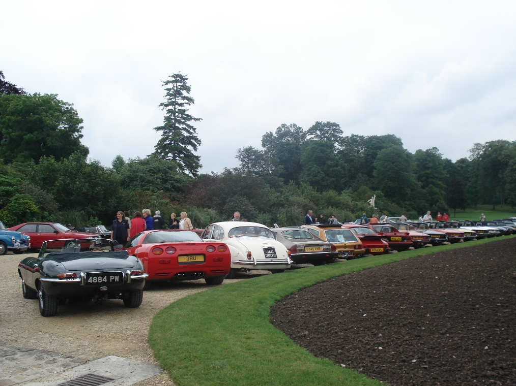 Cars on display