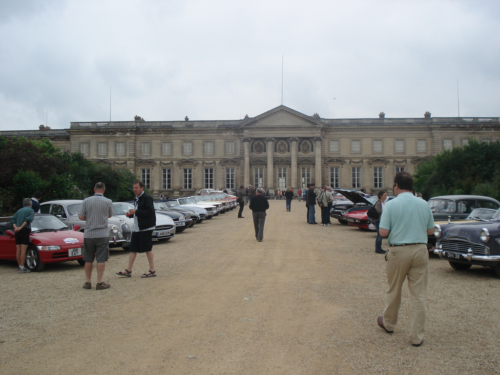 Cars on display