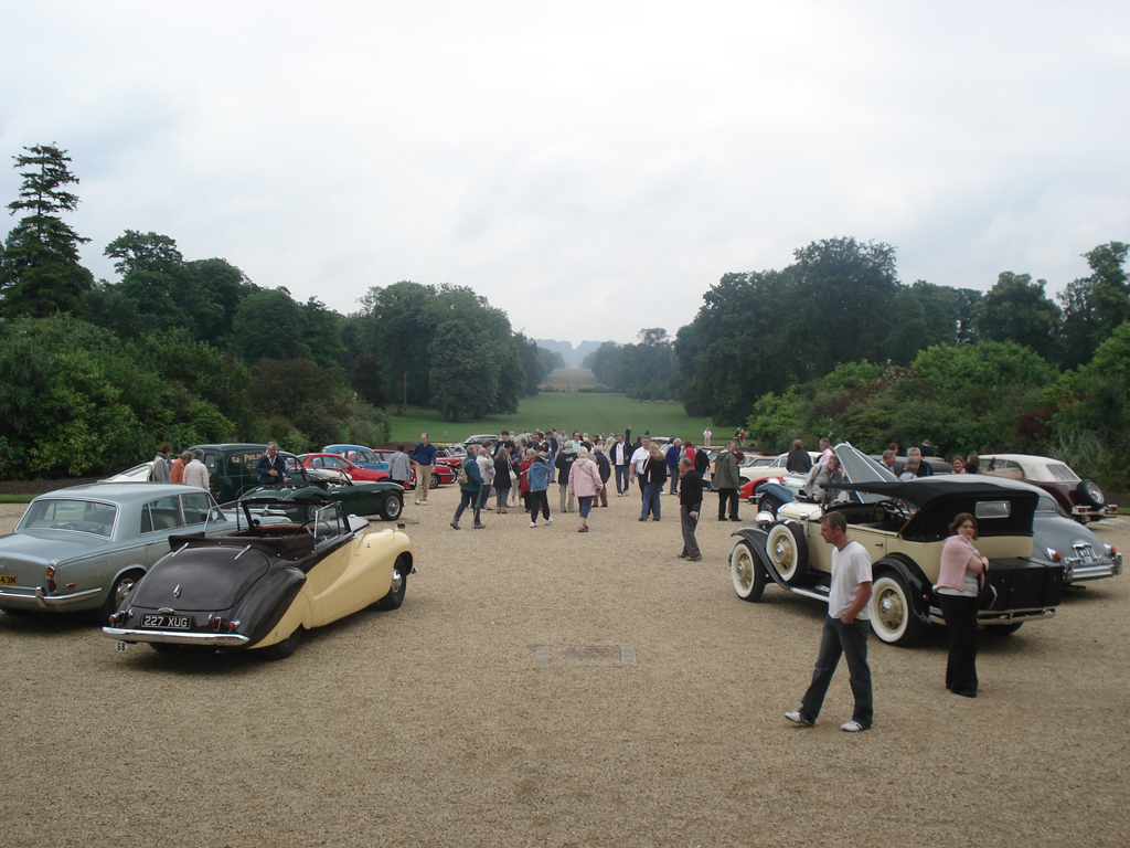 Cars on display