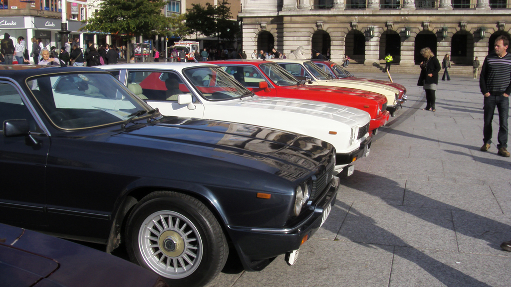 Cars on display