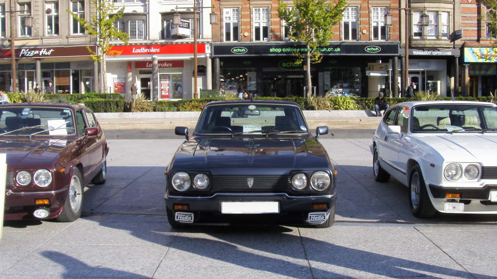 Cars on display
